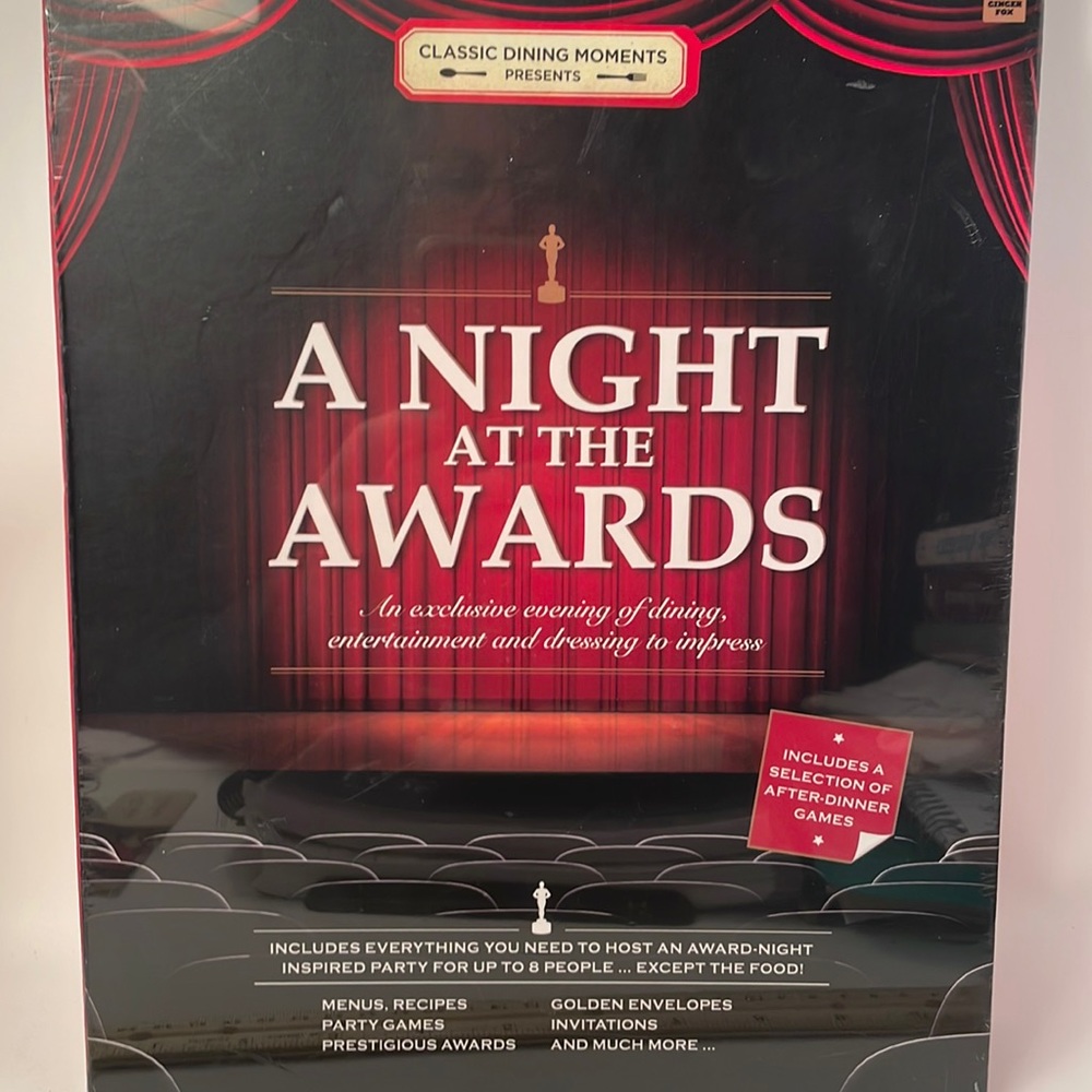 Night at the Awards dinner party games contests menu invites costume ideas etc